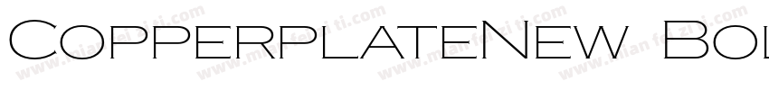 CopperplateNew BoldExtended字体转换